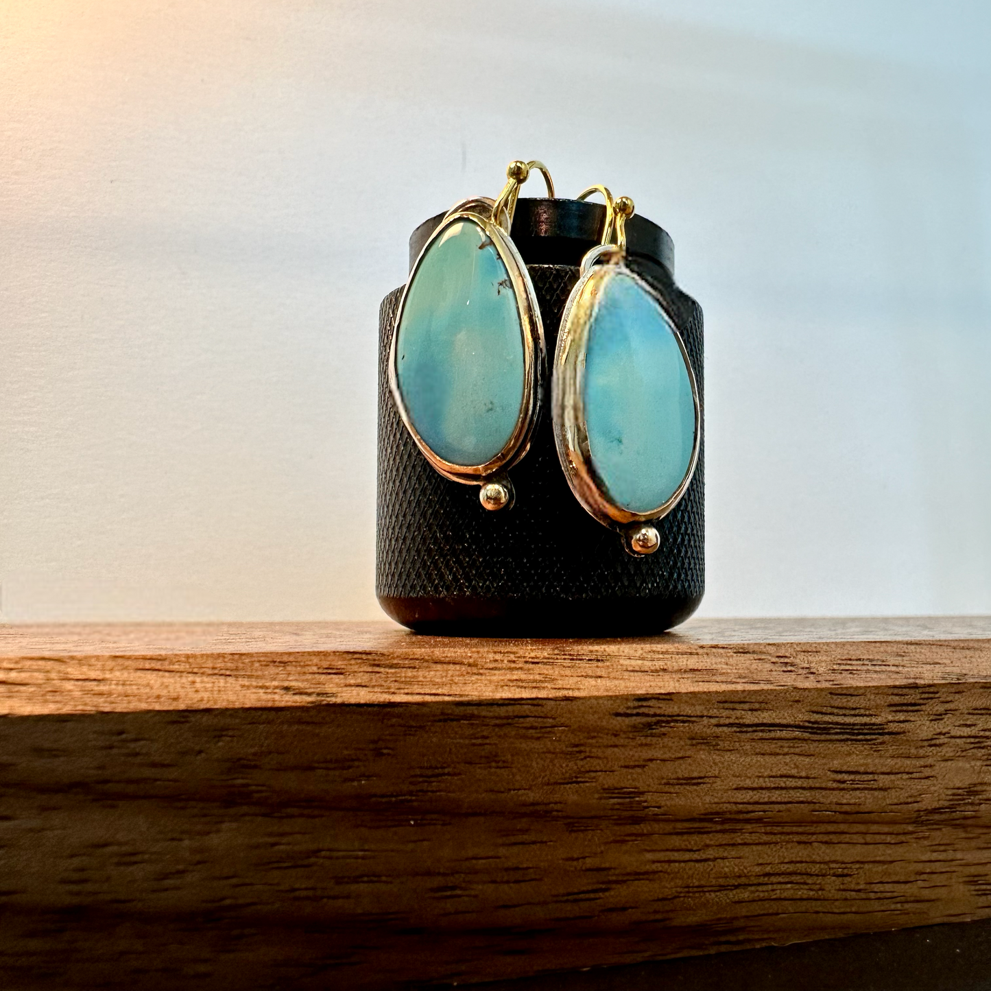 Golden Hill Turquoise drop earrings